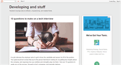 Desktop Screenshot of developingandstuff.com