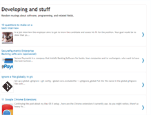 Tablet Screenshot of developingandstuff.com